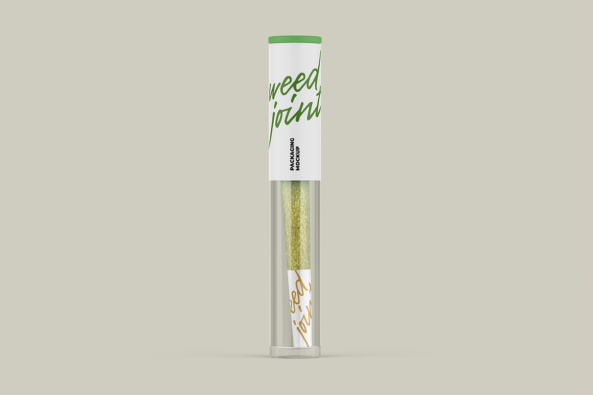 Weed Joint Pre-Roll Tube Mockup, a Product Mockup by easymock 2 (Photo 6 of 9)