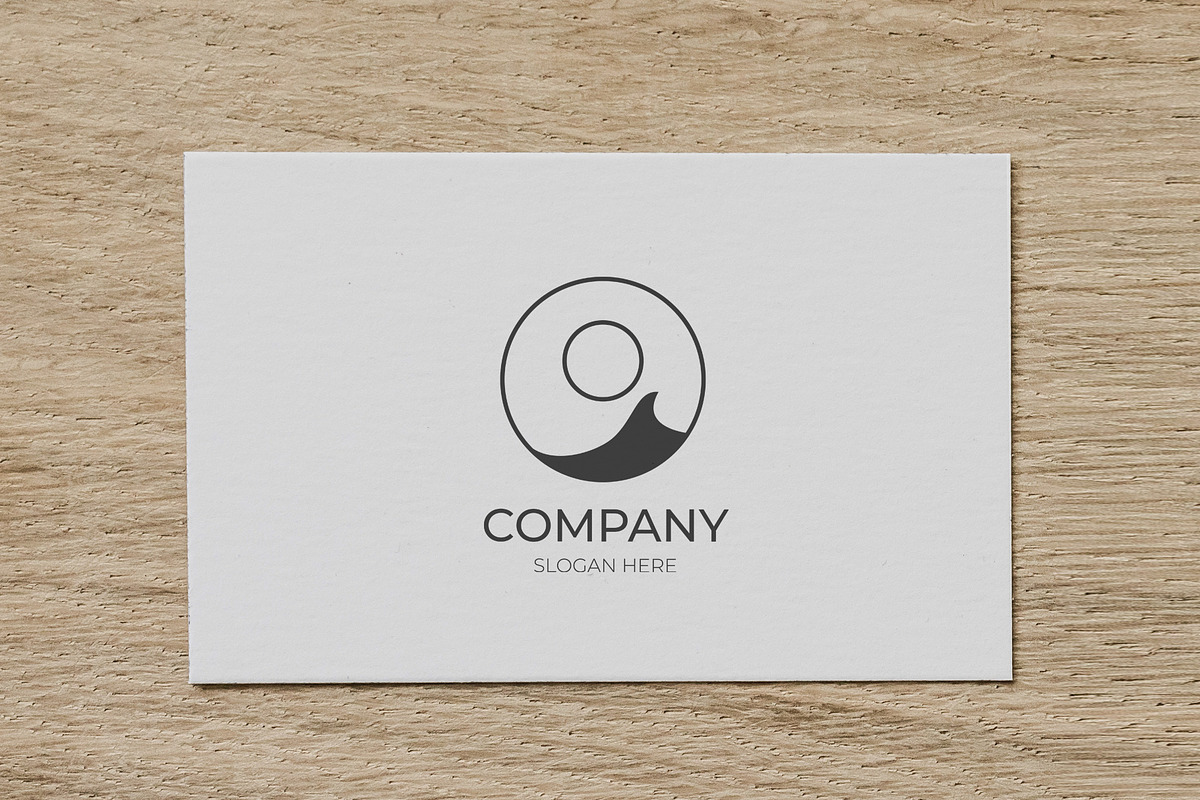 Modern minimalist wave logo design, a Branding & Logo Template by Medianeka (Photo 3 of 3)