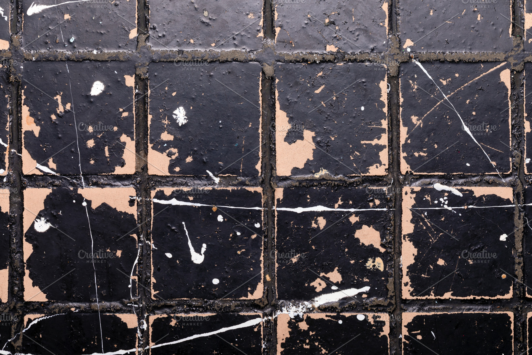 Aged Black Tiled Surface, a Background Photo by Ales Munt