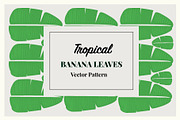 Tropical Banana Leaves Vector Patter, a Pattern Graphic by RedRiver Studio (Thumbnail 3 of 6)