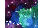 12 Zodiac signs on watercolor, a Texture Graphic by Sunshine Art Shop (Thumbnail 2 of 13)