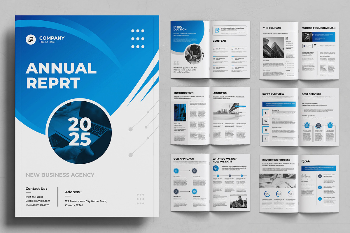 Annual Report Design Layout, a Brochure Template by ContestDesign (Photo 1 of 3)