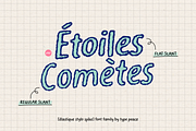 Elastique Stylo Spike - Outline Font, a Slab Serif Font by type peace (Thumbnail 9 of 14)