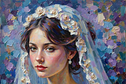Bridal Wedding Bundle Oil Painting, an Illustration by PLUM&FIGS (Thumbnail 19 of 25)