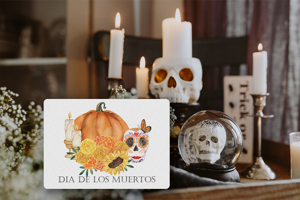 Dia de los Muertos Sugar Skulls, a Decorative Illustration by Catch the Dream Art (Photo 11 of 11)