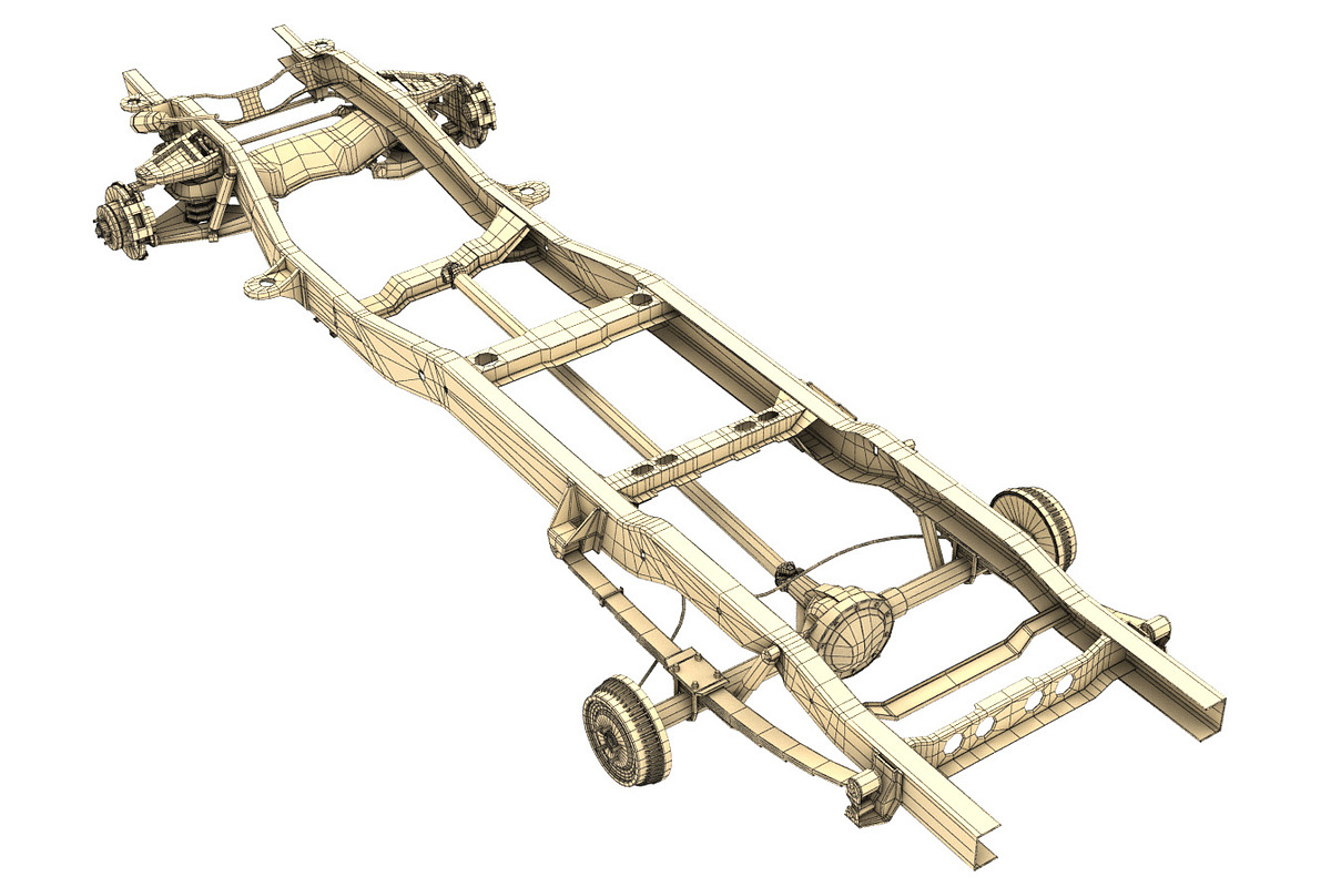 PICKUP TRUCK CHASSIS 2WD, a Cars & Vehicle 3D Model by NNAVAS 3D (Photo 13 of 18)