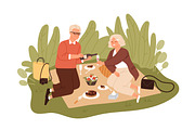 People having summer picnic set, a Person Illustration by Good Studio (Thumbnail 3 of 6)