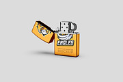 Metallic Lighter Mockup - 8 views, a Merchandise Mockup by Illusiongraphic (Thumbnail 5 of 21)