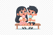 Little Children Eating Ice Cream, a Person Illustration by Partikusi Design (Thumbnail 3 of 3)