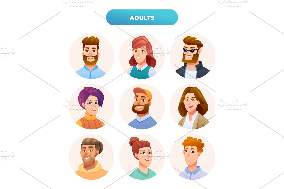 Avatar Character Collection, a Person Illustration by YG Studio (Photo 6 of 10)
