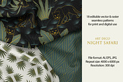 Art Deco Night Seamless Patterns, a Pattern Graphic by Svetlana Lerie (Thumbnail 3 of 9)