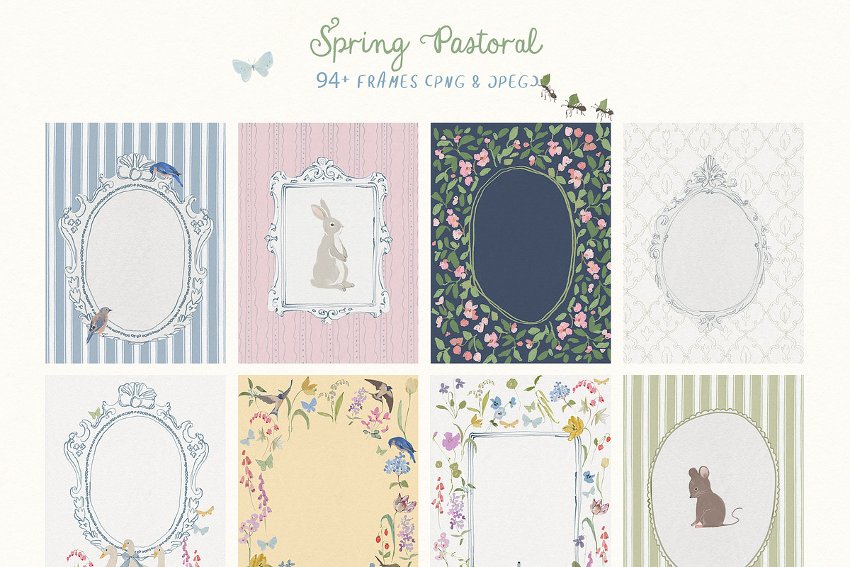 Cottagecore PNG Frames, Illustration, a Decorative Illustration by whiteheartdesign (Photo 23 of 57)