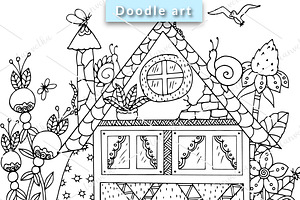 House Coloring Page