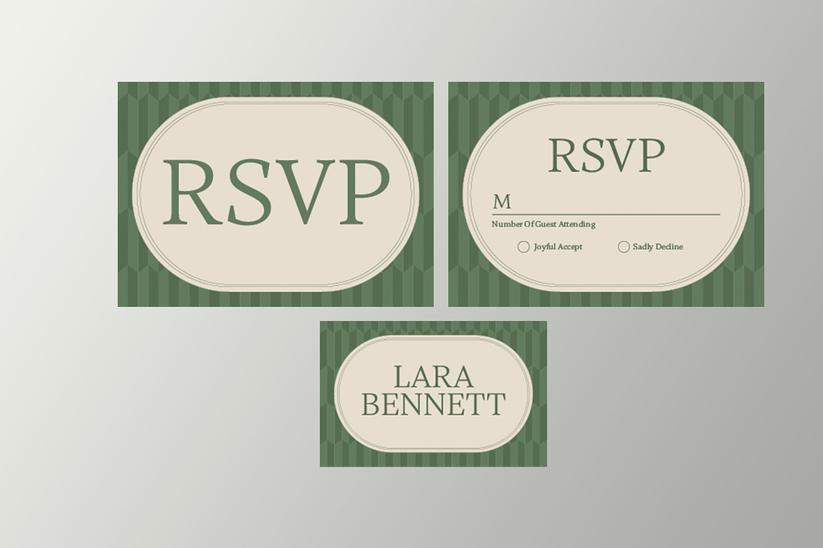 Soft Modern Wedding Suite, a Card Template by Neermana (Photo 3 of 4)