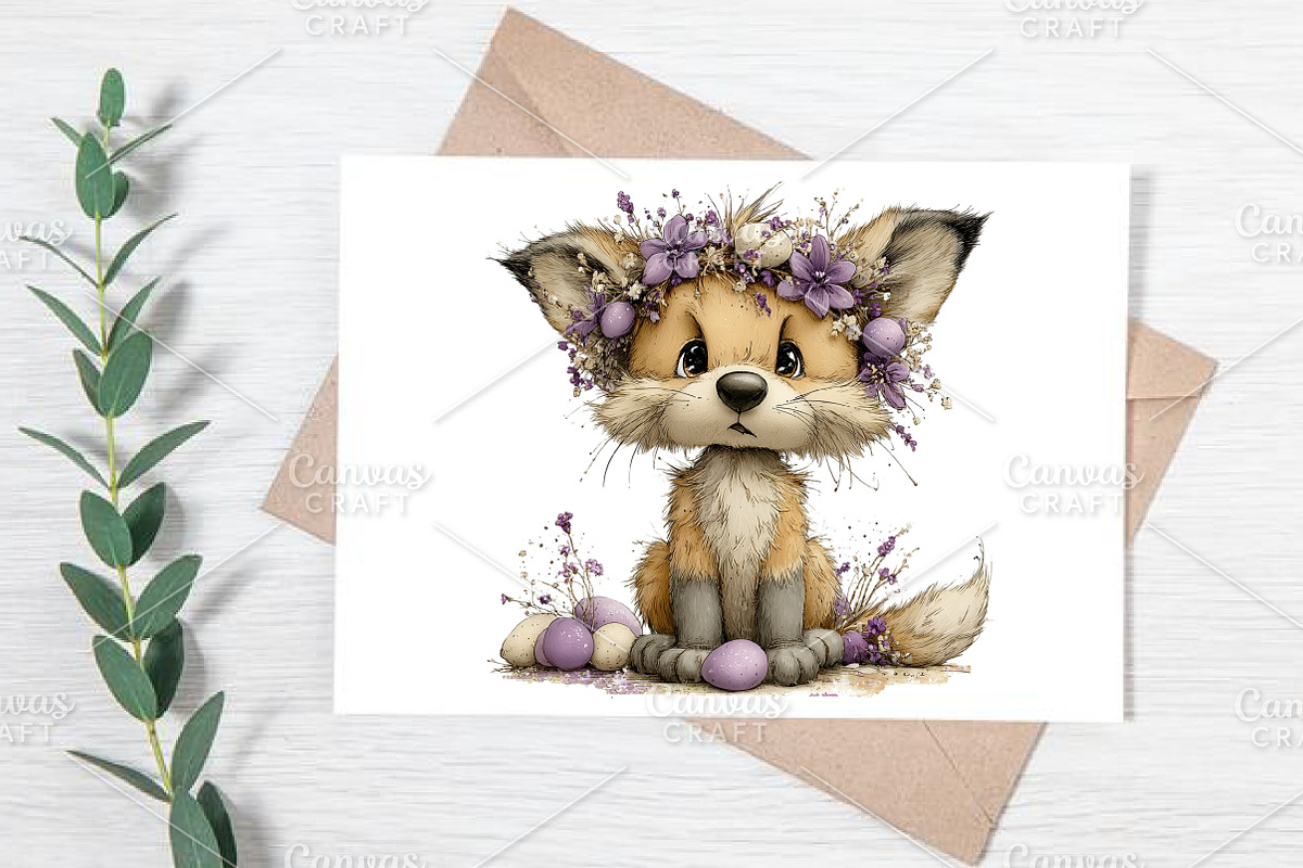 Whimsical Easter Animals Clipart PNG, an Illustration by Canvas Craft (Photo 6 of 7)