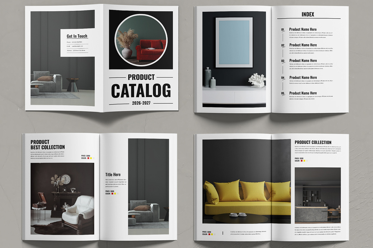Product Catalog Design Layout