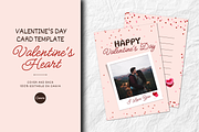 VALENTINE'S DAY CARD CANVA TEMPLATE, a Card Template by The Little Lily Studio (Thumbnail 1 of 5)