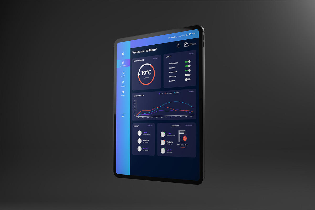 Premium iPad Pro Mockup Pack 6 views, an iPad Mockup by Illusiongraphic (Photo 6 of 16)