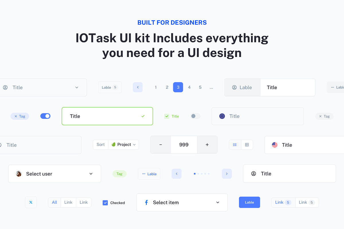 IOTASK - Project Management UI Kit, an UI Kit Template by WhiteUI.Store (Photo 4 of 13)