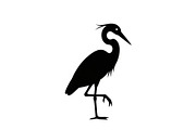 50 Heron Crane Silhouette Bundle, an Illustration by Amazin_art (Thumbnail 7 of 39)