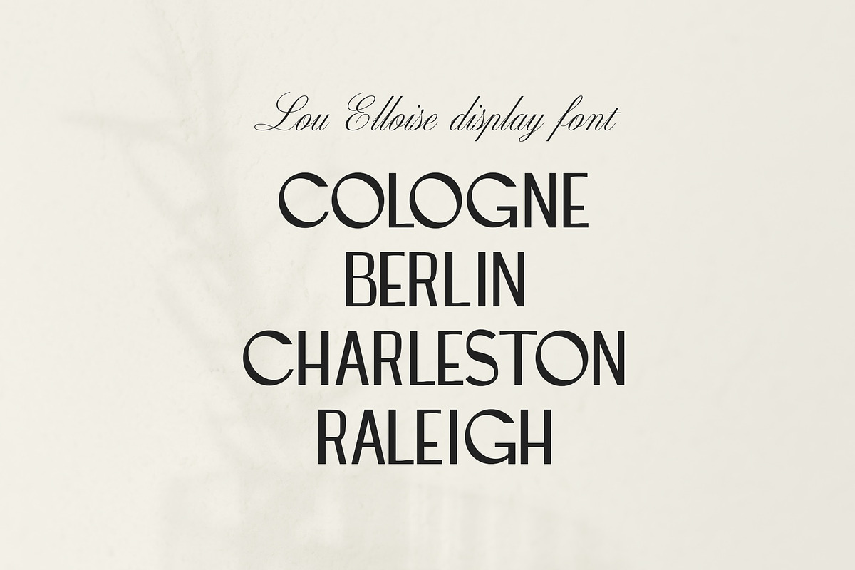 LOU ELLOISE Display Font, a Serif Font by Sylt Type (Photo 4 of 11)