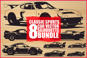 Sports Car Silhouette, an Illustration by balal