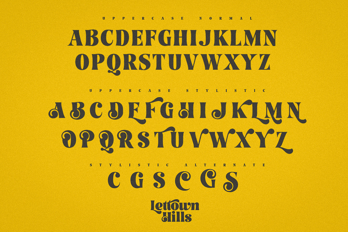 Lettown Hills, a Font by senzana (Photo 8 of 10)
