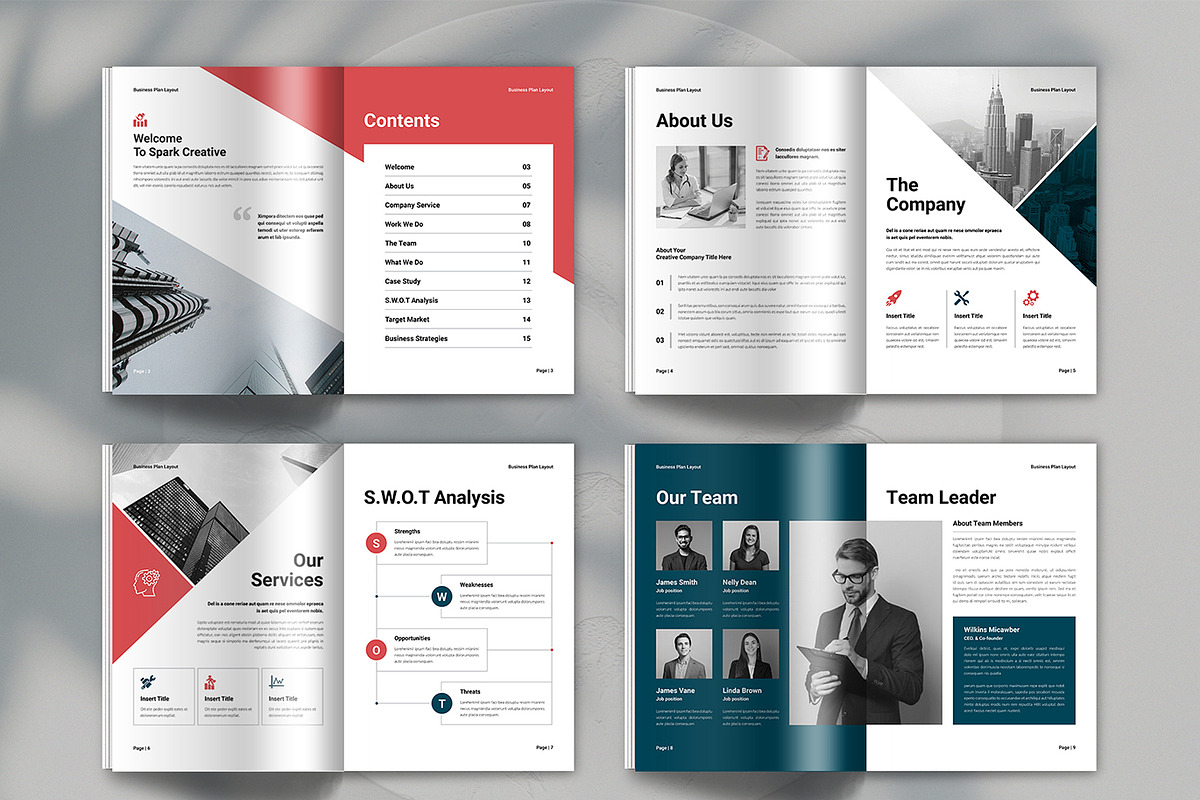 Business Plan Template | Brochure, a Brochure Template by Spark_Creative (Photo 9 of 12)