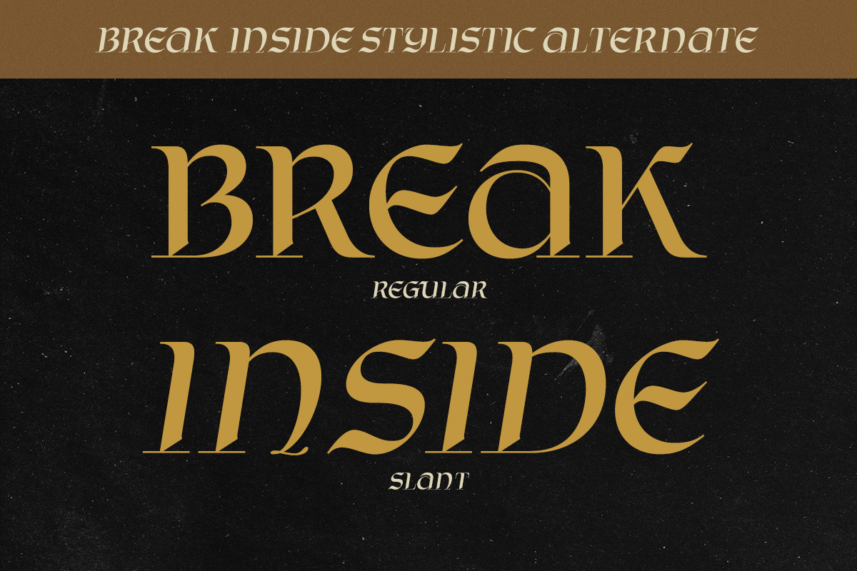 Break Inside Display, a Serif Font by Letterhend Studio (Photo 3 of 9)