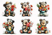 Summer Teddy Bear Clipart, an Illustration by DreamArtGraphic (Thumbnail 7 of 8)
