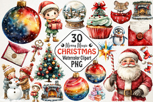 Merry Magic Whimsical Christmas PNG, an Illustration by RobertsArt
