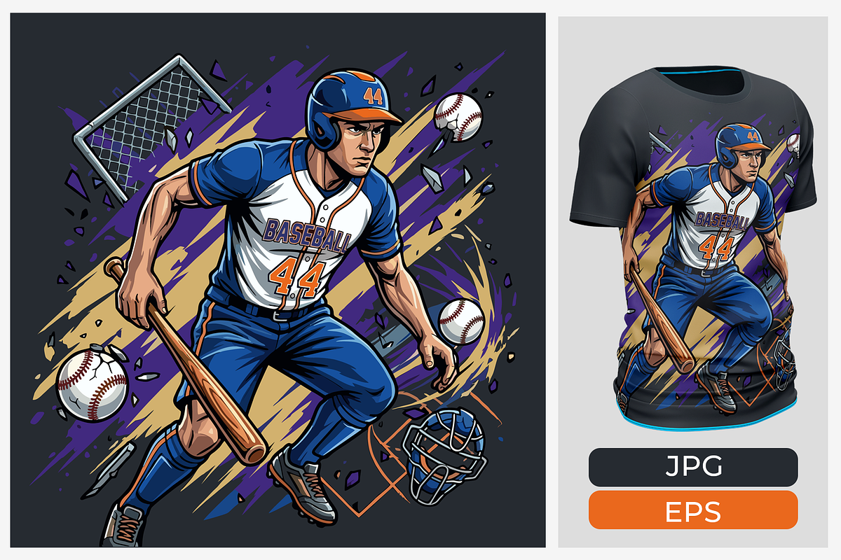 Sports Action T-Shirt Design Bundle, a Sport Illustration by Imran Haroon (Photo 2 of 4)