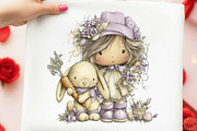 Whimsical Easter Kids Clipart, an Illustration by designcity5 (Thumbnail 4 of 4)