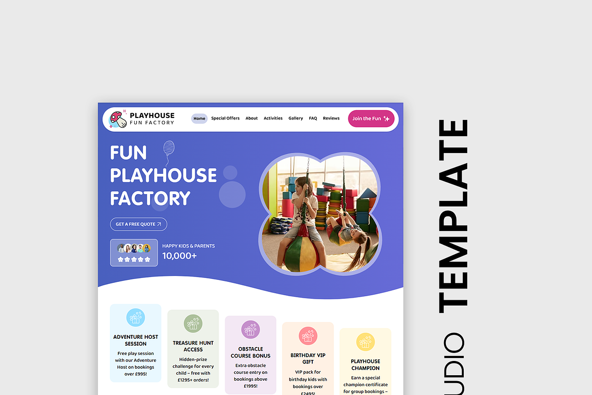 Kids Playhouse Wix Studio Website, a Wix Template by Kitteeh (Photo 8 of 14)
