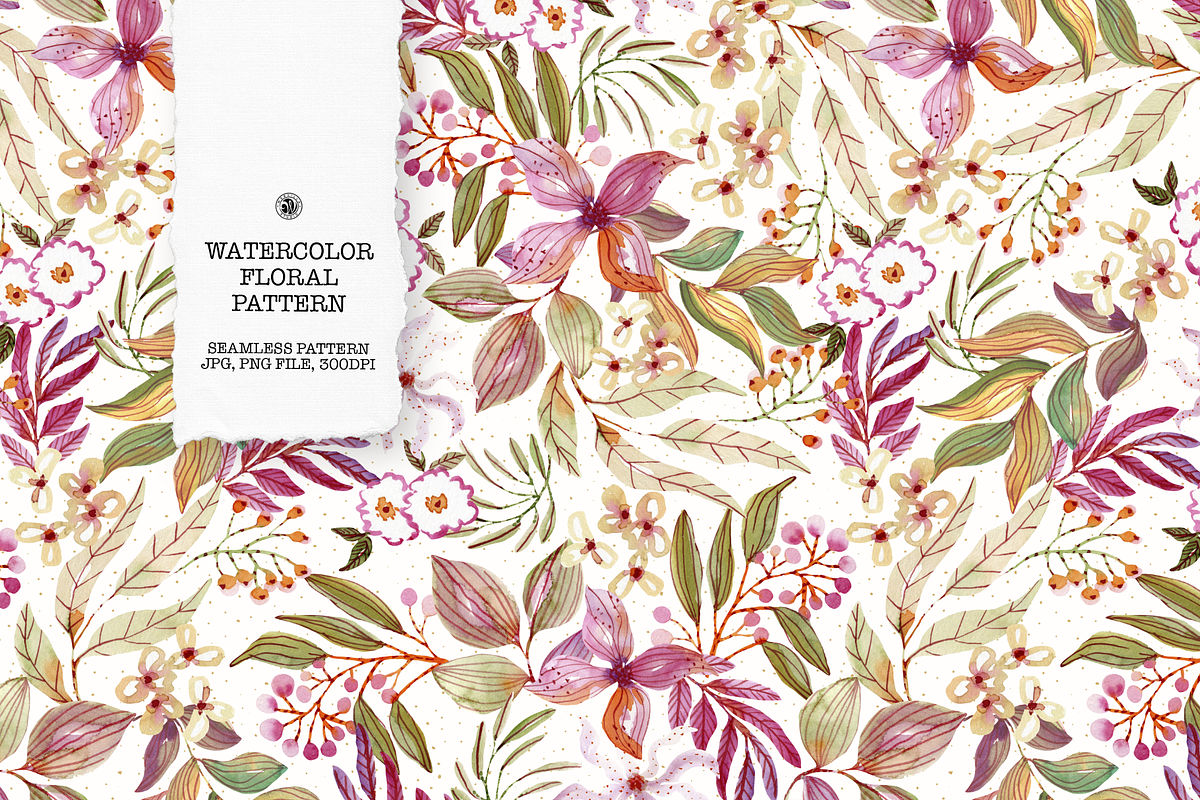 Early Autumn Floral Pattern, a Pattern Graphic by Webvilla Studio (Photo 1 of 7)