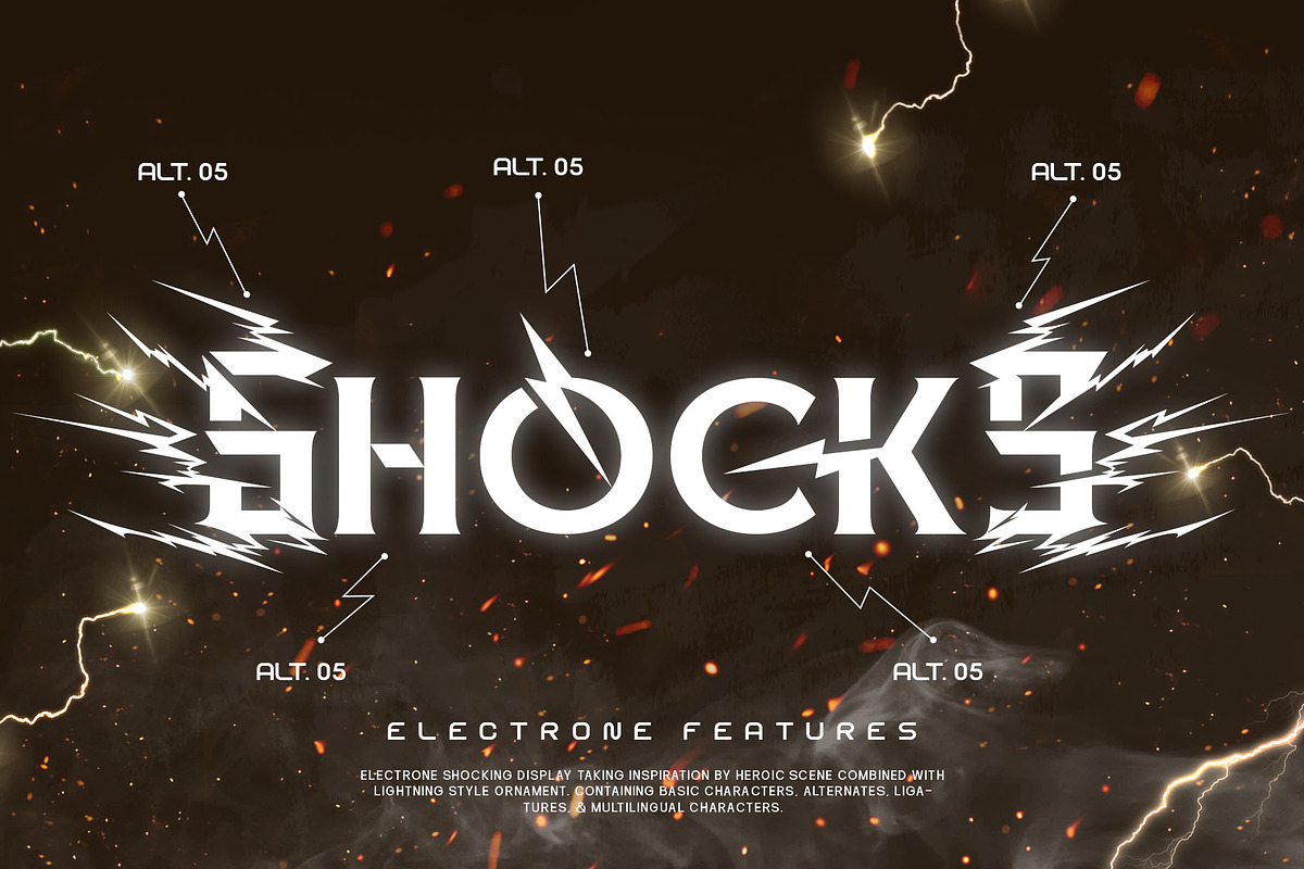 Electrone Superhero Font, a Sans Serif Font by alit design (Photo 2 of 21)