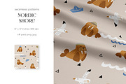 Nordic Shore – Patterns Collection, a Pattern Graphic by PROTEA Watercolor Studio (Thumbnail 3 of 10)