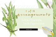 White Bouquets&Wreaths in watercolor, an Illustration by watercolorwild.graphics (Thumbnail 8 of 14)