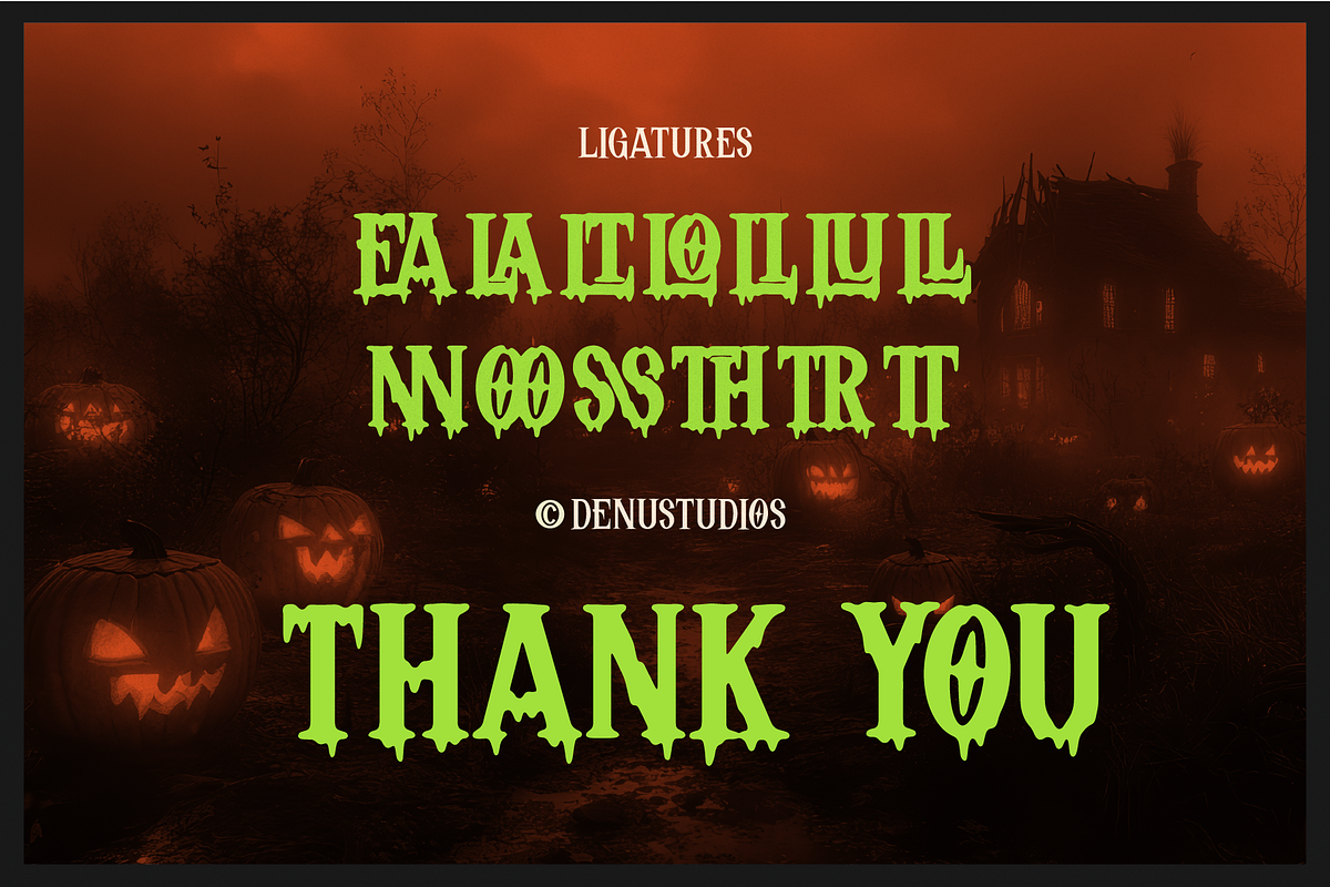 Lucent Nocturn | Gothic Horror Font, a Blackletter Font by Denustudios (Photo 12 of 12)