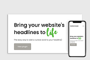 Solo Cursive Headline Squarespace, a Plug-in Add-On by Palm Creatives (Thumbnail 1 of 2)