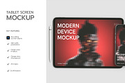 Tablet and Phone Screen PSD Mockup, an iPad Mockup by graphypix (Thumbnail 2 of 4)