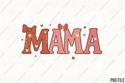 Mama Valentine Day Love Bow Letter, an Illustration by CraftArtStudio (Thumbnail 1 of 4)