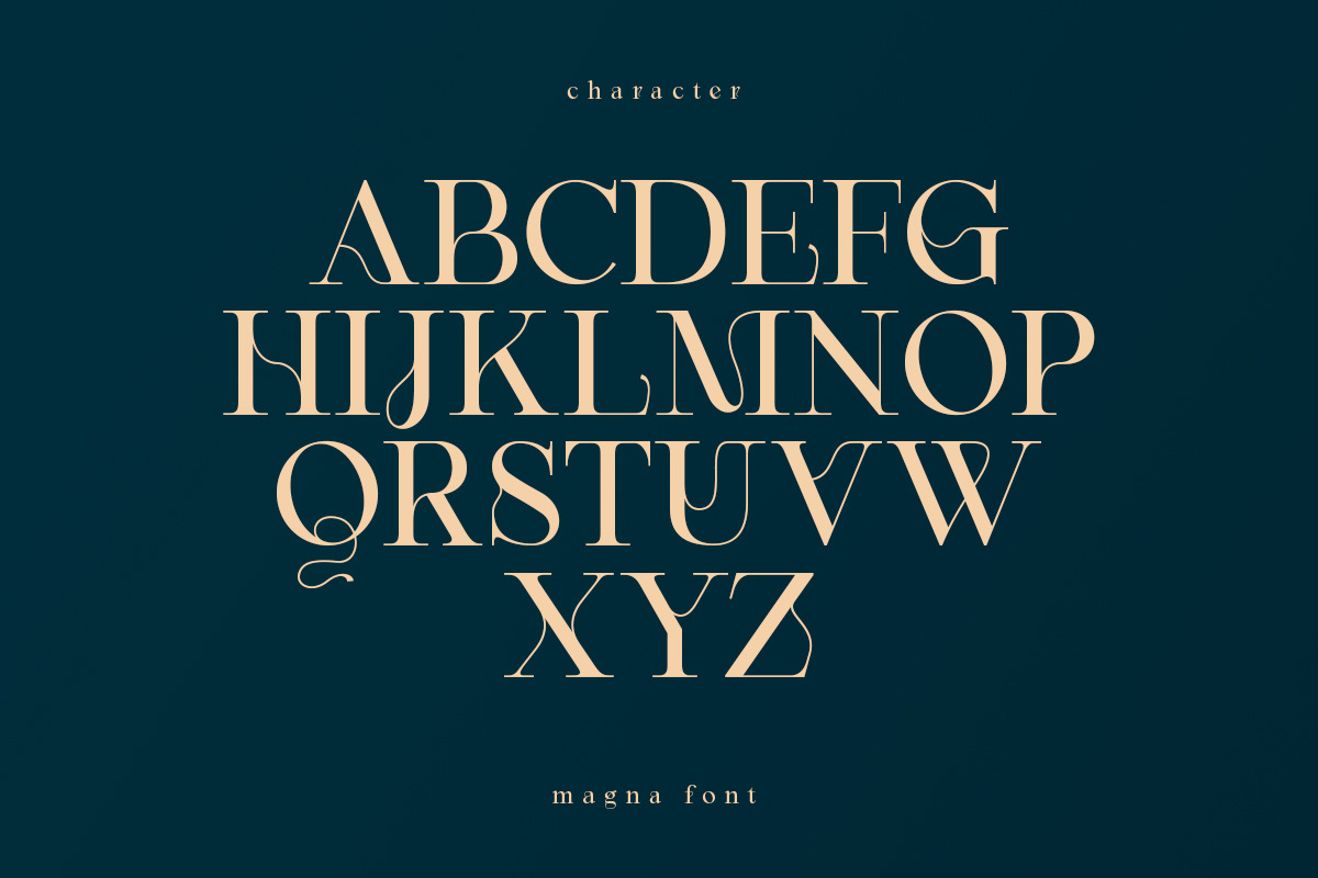 Magna | Modern Serif font, a Serif Font by Muntab_Art (Photo 7 of 9)