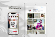 Click - Instagram Puzzle Feed, a Social Media Template by Plan B (Thumbnail 4 of 6)