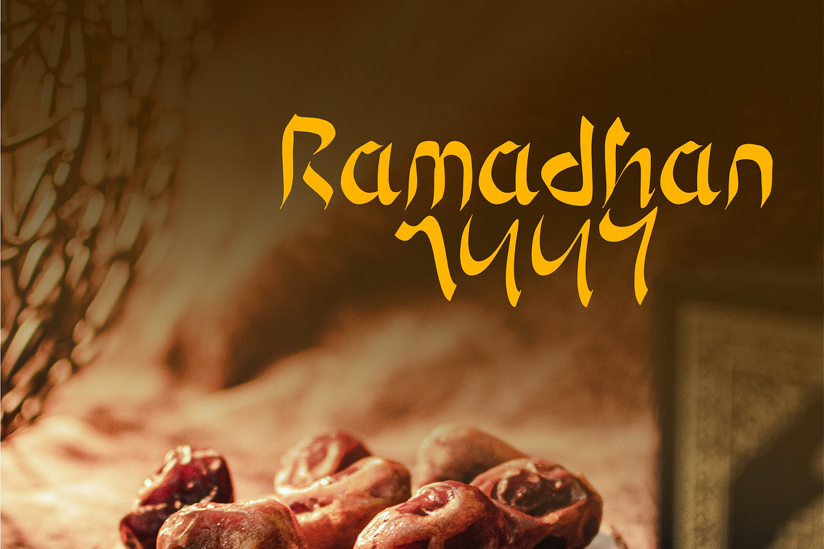 Sahur - Exotic Arabic Style Font, a Blackletter Font by WAP (Photo 2 of 7)