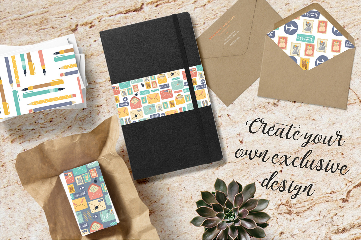 Postal elements set, an Animal Illustration by Lesya Skripak (Photo 4 of 4)