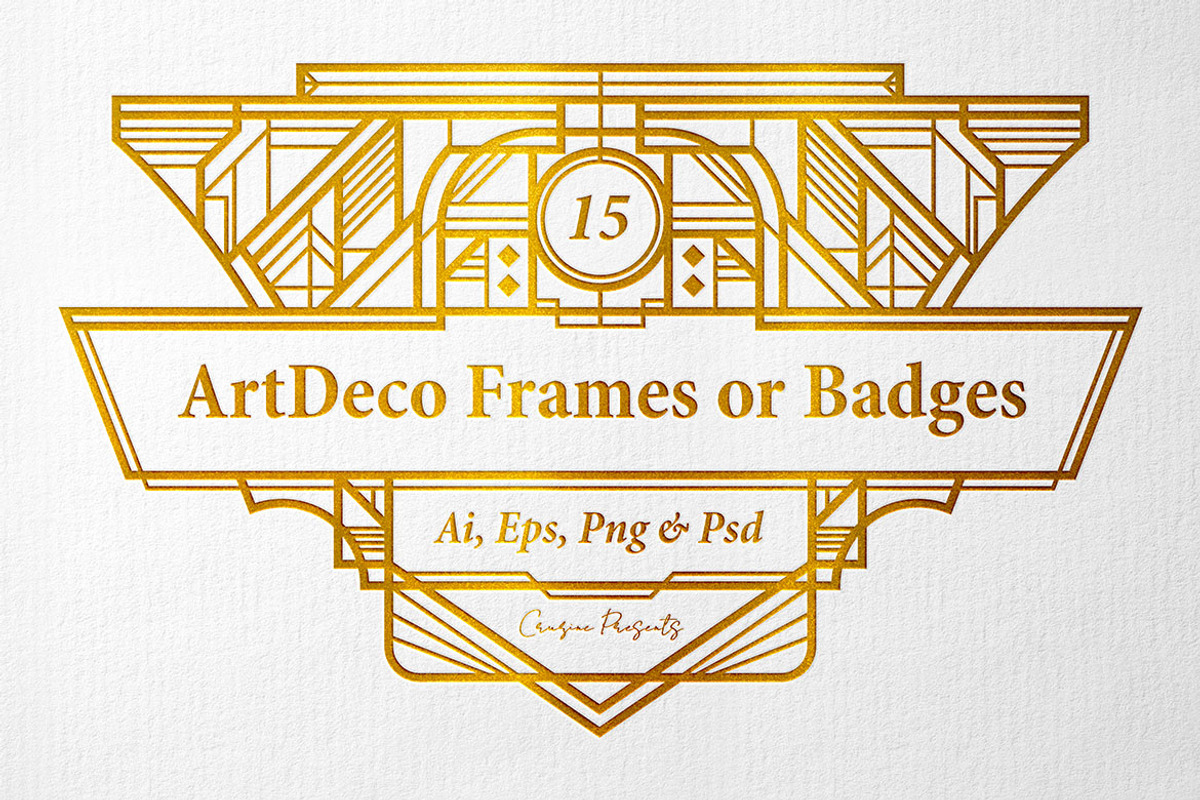 15 Frames - Art Deco Ornament, a Graphic by Cruzine (Photo 3 of 7)