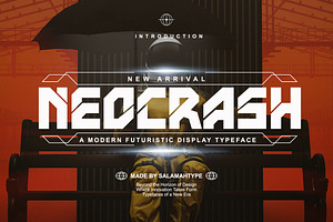 Neocrash - Cyberpunk Futuristic Font