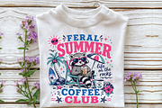 Funny Raccoon Beach Sublimation, a Seasonal Illustration by DreamPrint404 (Thumbnail 2 of 6)