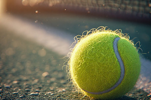 Tennis ball stock image